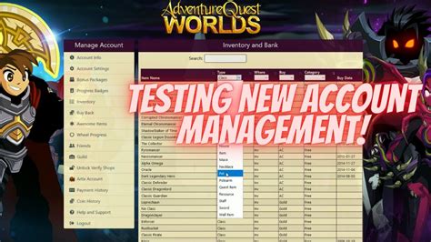 aqw account manager|aqw recover account.